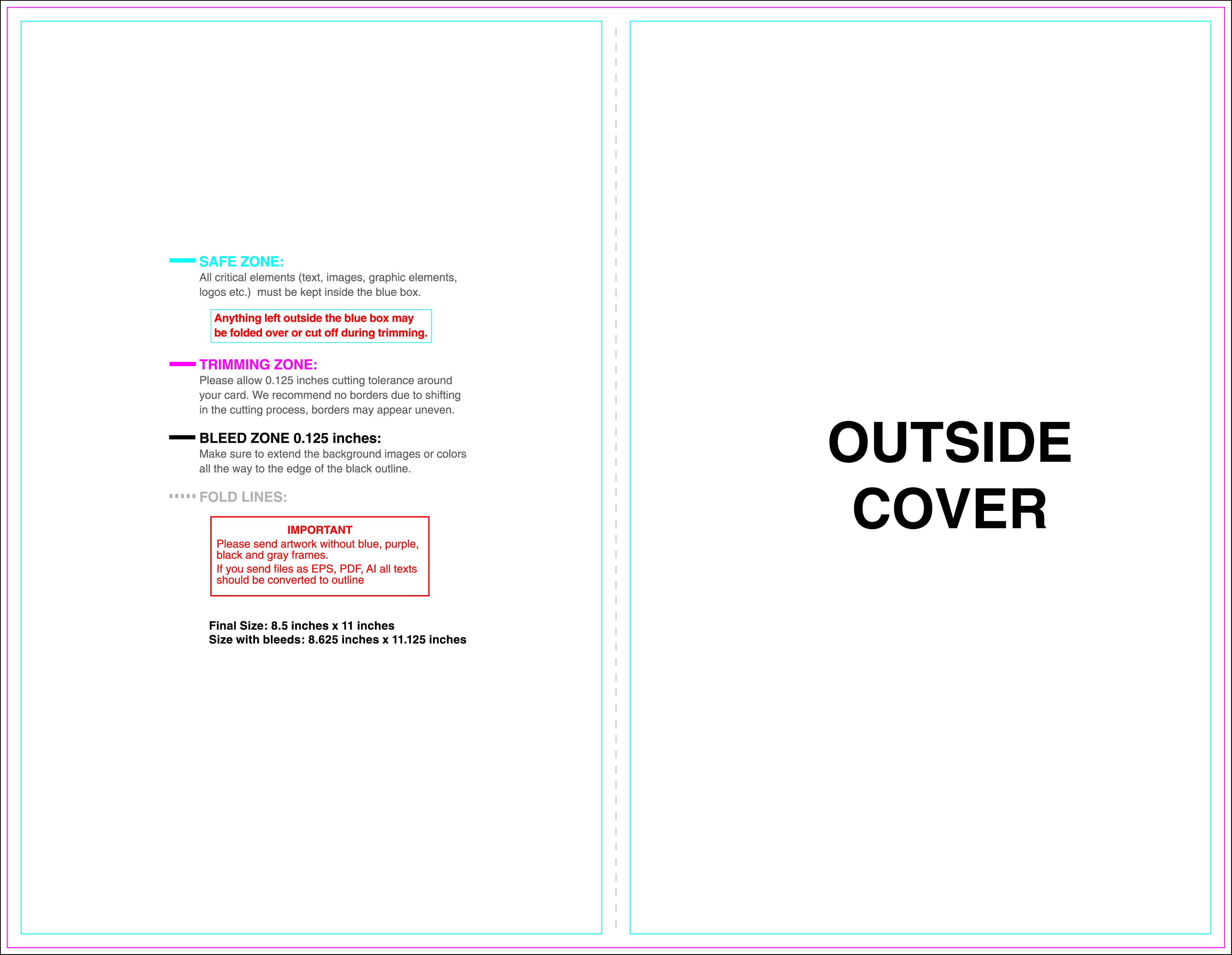 card templates half fold