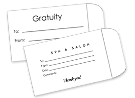 Tip and Gratuity Envelopes