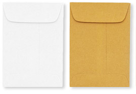 Custom Coin Envelope Printing | White & Brown