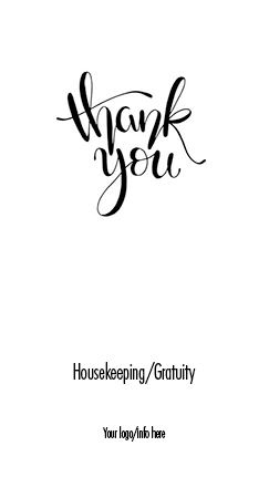 Housekeeping Thank You Script No Text