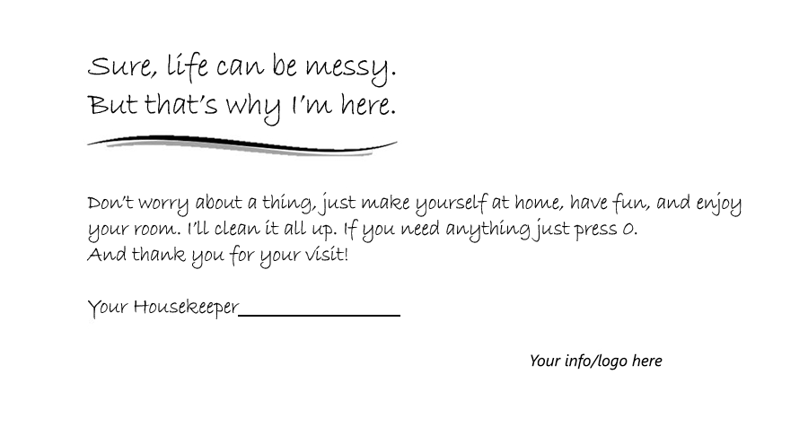 Printable Housekeeping Tip Envelopes